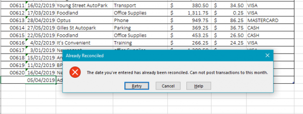 How can I prevent entry of dates from a previous year?